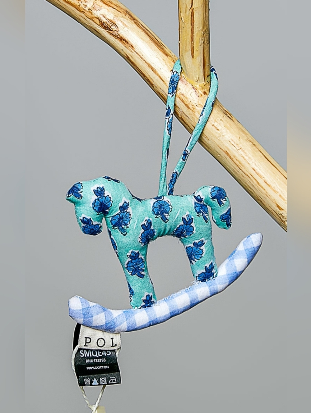#1543 POL Horse Bag Charm (Aqua)